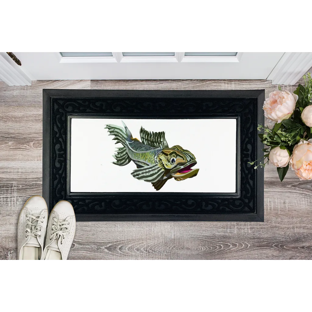 Green Fish Sublimation Heavy Duty Door Mat